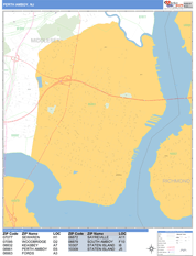 Perth Amboy Digital Map Basic Style